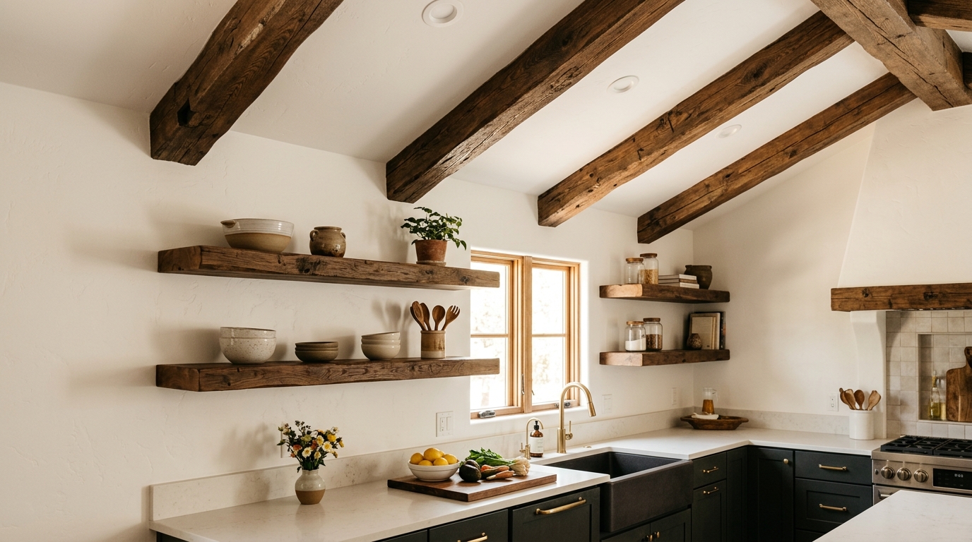 Decorative Beams & Floating Shelves